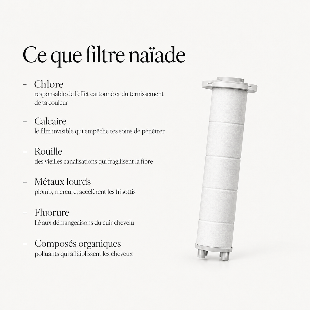 Naïade — Pommeau de douche filtrant