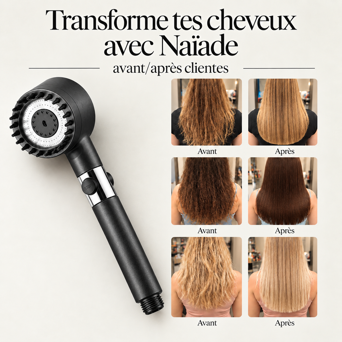 Naïade — Pommeau de douche filtrant